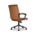 thumbnail image 2 of Click365 Transform 3.0 Ergonomic Mid Back Desk Chair Bonded Leather Cognac, 2 of 8