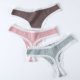 thumbnail image 5 of Tanga sin costuras para mujer, de algodón de colores, para deportes, fitness, talla grande, sexy, para yoga, de algodón puro, fina, para primavera y verano, 5 of 6