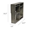 thumbnail image 4 of Botellero Elegant Designs HG1020-RGY, soporte de madera y cristal, 4 of 8