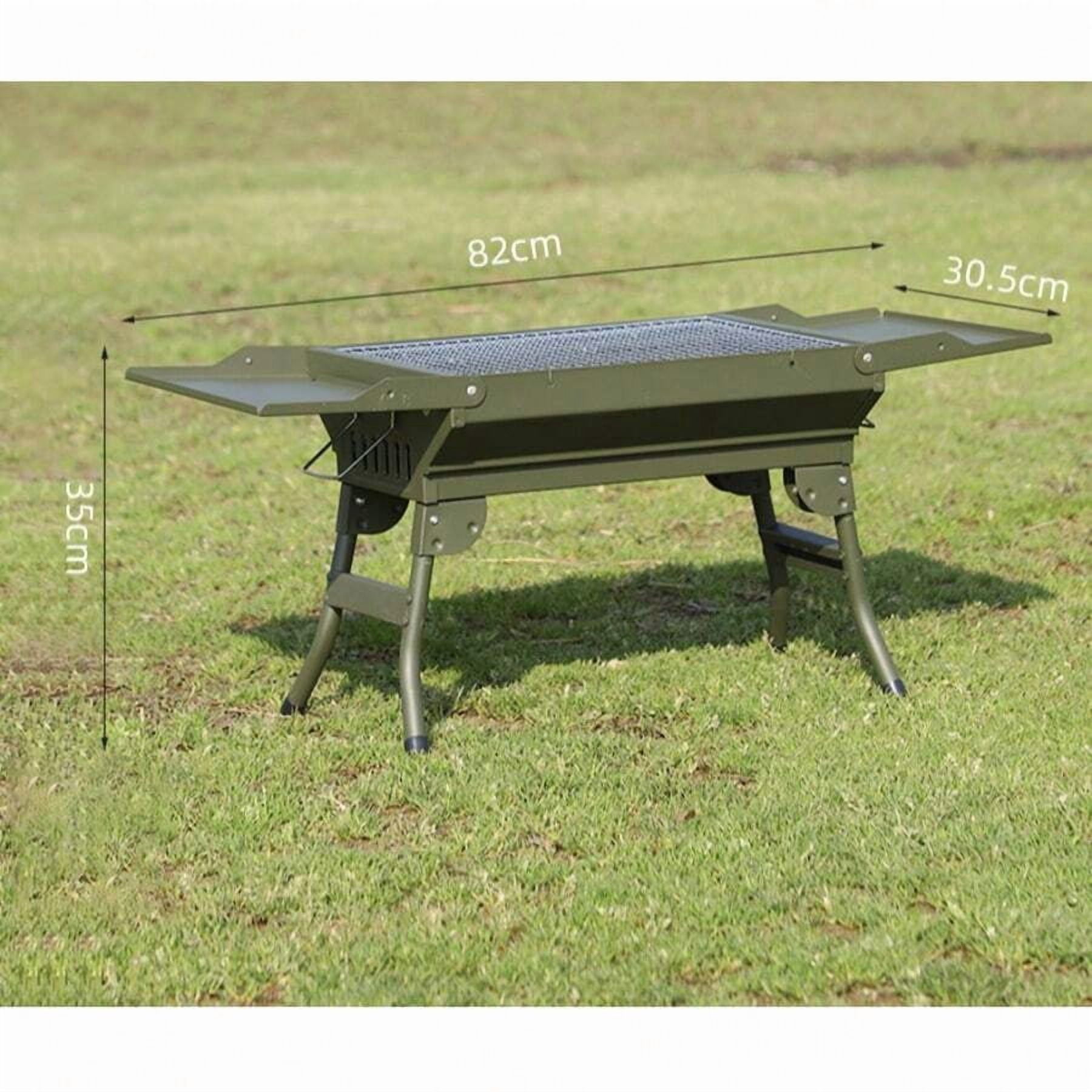 BBQ Barbecue Grill Folding Portable BBQ Barbecue Grill Charcoal Stove Tabletop Charcoal Grill For Outdoor Picnic Cooking Camping Garden BBQ Beach Party