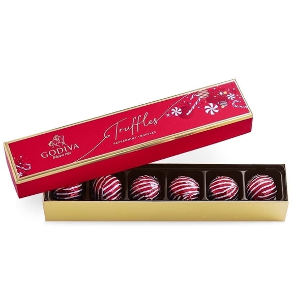 Godiva  Candy Cane Truffle Flight, 6 pc Limited Edition