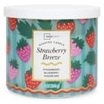 thumbnail image 2 of Mainstays 3-Wick Strawberry Breeze Fragrance Candle with a Decorative wrap, 13-Ounce, 2 of 6