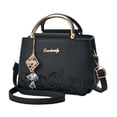 thumbnail image 5 of Faraee Fashion Purses and Handbags for Women Crossbody Shoulder Top Handle Satchel Jeweled Pendant Business Small Work Tote Bags Black, 5 of 9