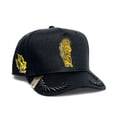 thumbnail image 1 of VAGO Style SAN JUDAS Gorra Artesanal Negra Visera Curva, 1 of 5