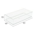 thumbnail image 5 of (2 pack) The Home Edit Wide XL Drawer Insert Cabinet Organizer, Clear, 12.5" x 6.25" x 2.95", 5 of 7