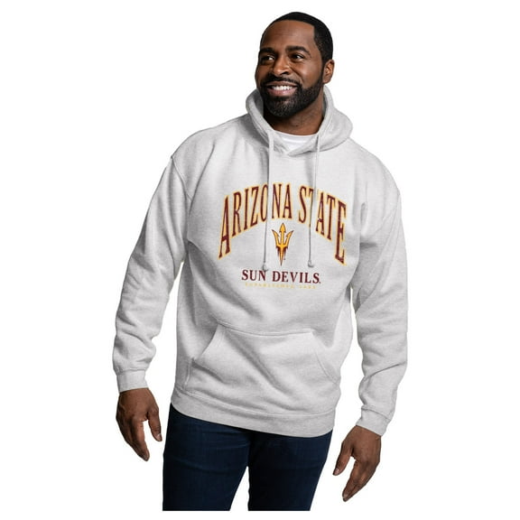 Men's-League Collegiate Wear  Heather Gray Arizona State Sun Devils Essentials 2.0 Fleece Pullover Hoodie