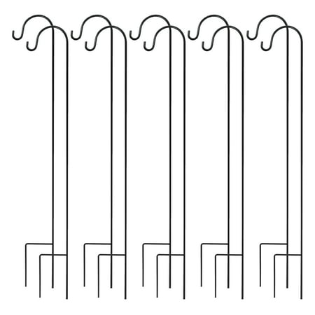 GrayBunny Shepherd Hook, 35 Inch, Solid Single Piece Steel, For Hanging Solar Lights, Mason Jars, Plant Hangers, Flower Basket, Christmas Lights, Lanterns, Garden Stakes, Wedding Decor