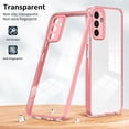 thumbnail image 2 of SaniMore for Samsung Galaxy A13 5G Case Slim Transparent [Not Yellowing Technology], Rugged PC & TPU Bumpers Built-in Detachable Lens Protector Shockproof Protective Cover, Pink, 2 of 7