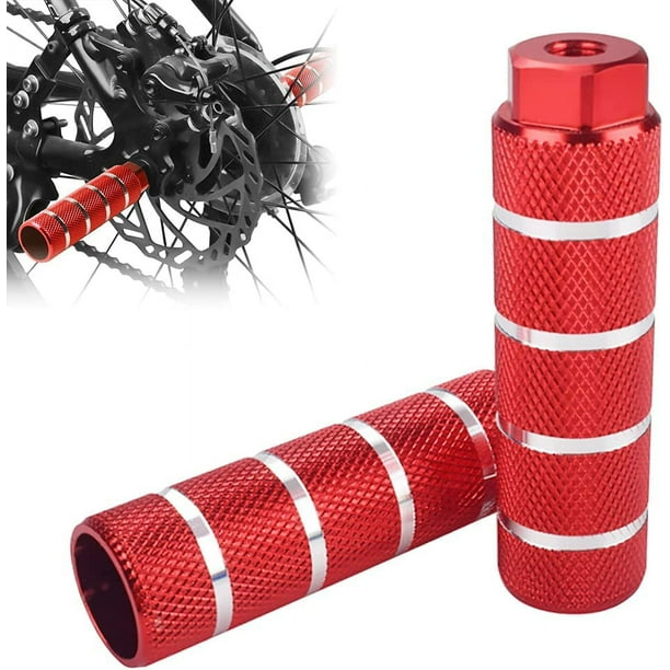 Laegsmetg 8mm Bicycle Pegs Aluminum Non Slip Bmx Pegs Universal 1 Pair Foot Pegs Stunt Pedal sports Accessories For Mountain Bike bmx road Bike mtb