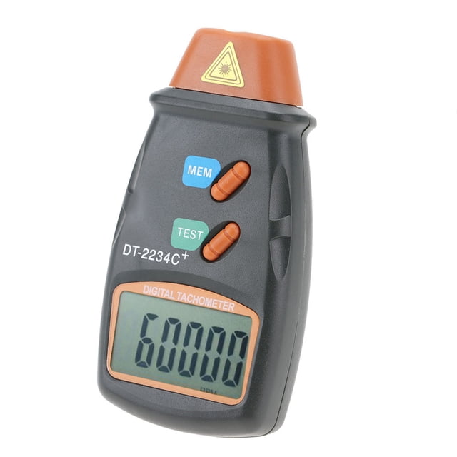 Tacómetro láser digital LCD sin contacto DT-2234C+, minimedidor de RPM
