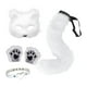 thumbnail image 1 of Conjunto de disfraz de cosplay Yuyangstore para Halloween con máscara, guantes, cola y collar, 1 of 8