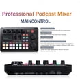 thumbnail image 3 of SINWE Paquete de micrófono para podcast BM-800, micrófono condensador con kit de tarjeta de sonido en vivo, paquete de equipo para podcast con cambiador de voz y funciones de mezclador para PC, teléfo, 3 of 5