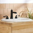 thumbnail image 4 of BWE Waterfall 8-16 Inch 3 Holes Two Handle Matte Black Widespread Commercial Bathroom Sink Faucet, 4 of 9