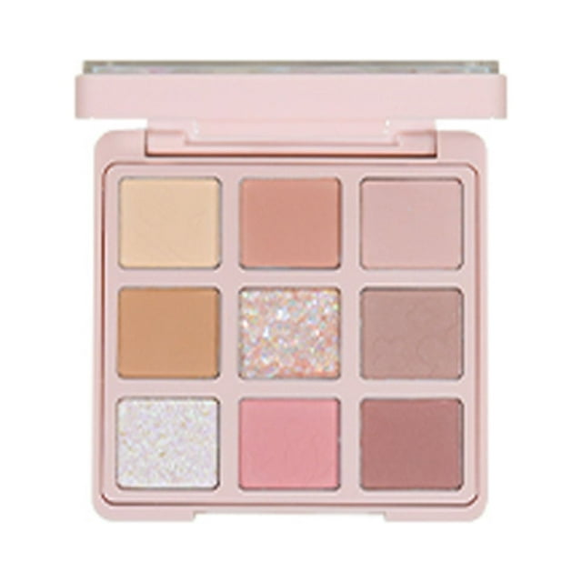 gogotales 9 Colors Eyeshadow Palette High Pigmented Glitter Matte Eyes Shadow Portable Pocket Design