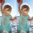 thumbnail image 3 of Bébé Enfant Fille Vêtements d'Été Sans Manches Tops Pompon Chemises 0-5 Ans, 3 of 4