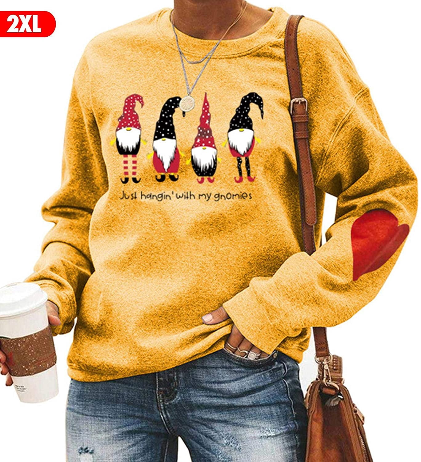 Women Christmas Sweatshirt, Long Sleeve 