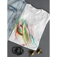 thumbnail image 3 of Cool Watercolor Lady Face Sketch T-Shirt Women -Image by Shutterstock, Female XX-Large, 3 of 4
