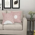 thumbnail image 4 of Boho Pillow Covers 16x16 Inch Pack of 2 Pink Bohemian Abstract Sun Sunrise Decorative Outdoor Throw Pillow Covers Farmhouse Pillowcase Square Linen Cushion Cover for Bedroom Sofa Couch Home Decor, 4 of 6