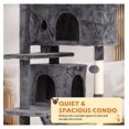 thumbnail image 3 of JTAOT Cat Tree 54" Cat Tower for Indoor Cats Multi-Level Cats Playhouse with Sisal Scratching Post Cat Condo Tall Stand House Cats Furniture Activity Center with Funny Toy, ASHY, 3 of 7