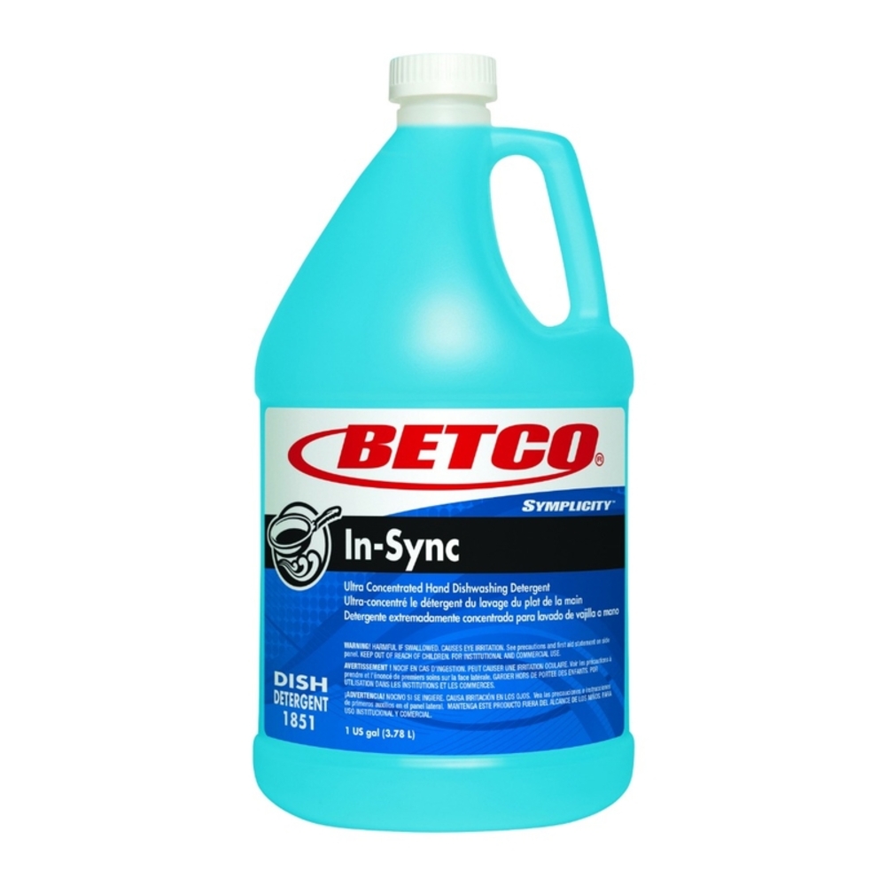 Betco In-Sync Fresh Scent Liquid Dishwasher Detergent 1 oz.