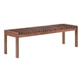 thumbnail image 2 of Moe's Home Collection Rohe Bench Walnut Brown Wood Ottomans Stools & Benches, 2 of 7