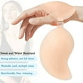 thumbnail image 3 of MLDRA 2 Pairs Sticky Bra Push Up Backless Bra Ultra Thin Adhesive Bra with Nipple Covers, Reusable Strapless Bras for Women, Invisible Silicone Bra, 3 of 6