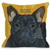 "French Bulldog" Indoor Throw Pillow by Ursula Dodge, 18"x18"