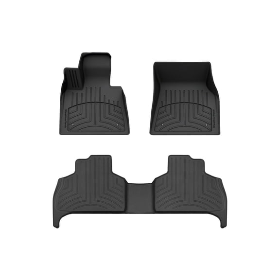 WeatherTech FloorLiner HP Custom Fit Floor Mats compatible with BMW X5 50e, X5 50i, X5 M Competition, X5 M, X5 M50i, X5 40i - 1st & 2nd Row, Black