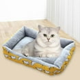 thumbnail image 4 of Camas para perros que se calientan duraderas Casa cálida y acogedora para perros Nido suave Regalos para perros mascota - Amarillo L Sunnimix cama de calentamiento, 4 of 7