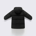 thumbnail image 3 of XIMIN Toddler Solid Color Coat Girls Boys Long Coat Hooded Long Sleeve Puffer Jackets Lightweight Kids Down Alternative Winter Windproof Outerwear, 3 of 8