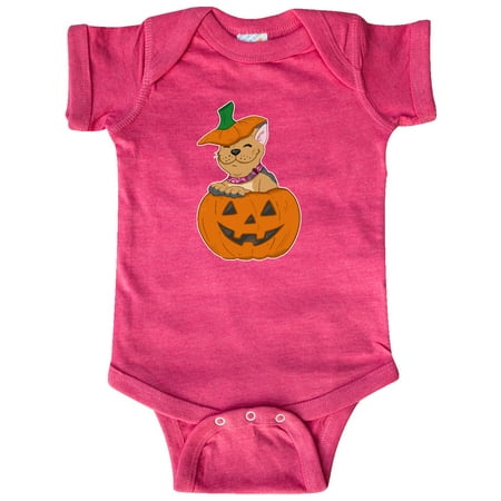

Inktastic Pumpkin Puppies Halloween French Bulldog Gift Baby Boy or Baby Girl Bodysuit