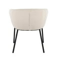 thumbnail image 4 of Lumisource Ashland Contemporary Chair in Black Steel and White Sherpa Fabric, 4 of 7