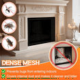 thumbnail image 1 of Fireplace Screen,Fireplace Screen Safe Mesh Gate,Fireplace Mesh Screen Curtain,for Prevent Baby and Pet 73x115cm, 1 of 7