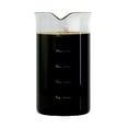 thumbnail image 2 of Cafe Crush Club - Vaso de repuesto de prensa francesa - Vaso de borosilicato endurecido al fuego, 34 onzas, tama&ntilde;o de 1 litro con medidas blancas, 2 of 8