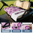 thumbnail image 4 of Flowers Print Front Bench Golf Cart Cover 51"x31" for EZGO Club Car Yamaha Icon Soft Microfiber Towel Seat Protector Blanket, 4 of 8
