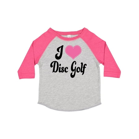 

Inktastic I Love Disc Golf Gift Toddler Boy or Toddler Girl T-Shirt