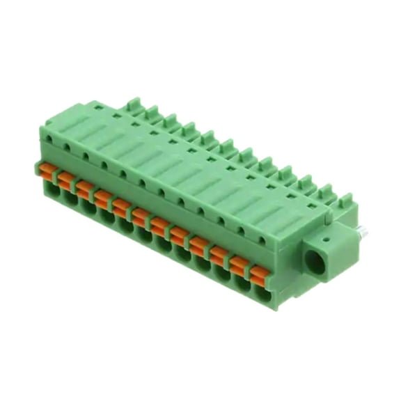 1851339 Position 12 Terminal Block Plug, Female Sockets 0.150 (3.81mm) - 180° Free Hanging (In-Line)