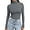 Grey, variant on Trendy Queen Women's Turtleneck Long Sleeve Shirts Fall Fashion Basic Thermal Underwear Tops Winter Clothes