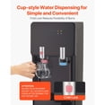 thumbnail image 4 of KFFKFF Top Loading Water Cooler Dispenser, Hot and Cold Water Dispenser for 3 or 5 Gallon Bottles, Durable Stainless Steel Design with Child Safety Lock, Suitable for Homes, Kitchens, Offices, Black, 4 of 9