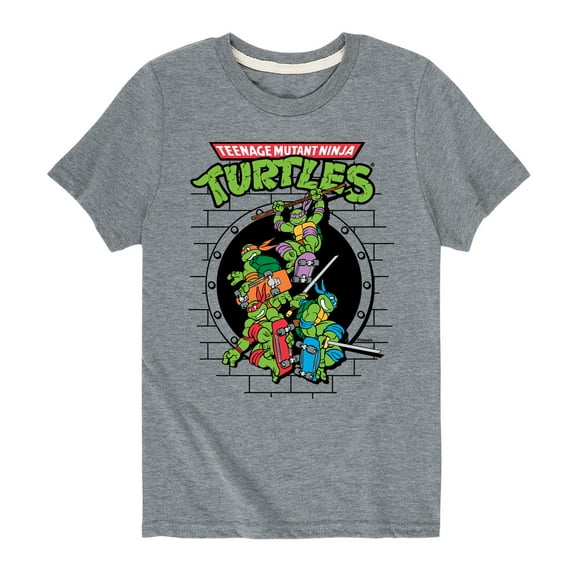 Teenage Mutant Ninja Turtles - Sewer Skateboard - Toddler And Youth Short Sleeve Graphic T-Shirt