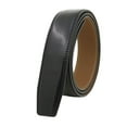 thumbnail image 2 of Segolike Casual Leather Belt Without Automatic Buckle Waistband Dress Belt Replacement 120cm Strap for pants Trousers Adults Men Black, 2 of 8