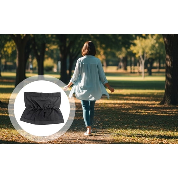 Ostomy Support Belt, M/L, Stoma Cover, Ostomy Bag Holder, 39.4-49.2 in / 100.2-125 cm Stretch, Black, Breathable, Comfortable