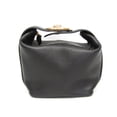 thumbnail image 1 of Pre-Owned Valentino Garavani V Logo The Bold Edition Mini Bag Women's Leather Handbag Black, 1 of 15