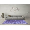 thumbnail image 3 of Ahgly Company Machine Washable Indoor Square Persian Blue Traditional Area Rugs, 7' Square, 3 of 4