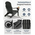 thumbnail image 5 of POLYDUN INC Poly, Resin Adirondack Chairs, Antique Black, 5 of 5