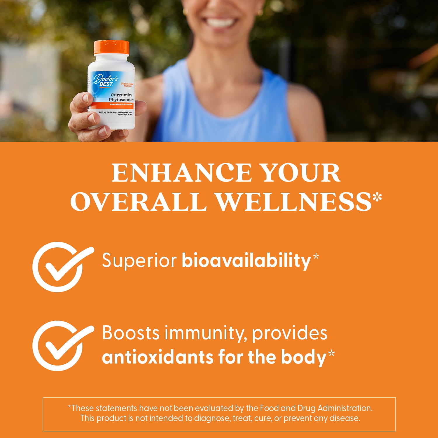 Doctor's Best Curcumin Phytosome with Meriva, Non-GMO, Vegan, Gluten Free, Soy Free, Joint Support, 500 mg 180 Veggie Caps