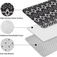 thumbnail image 5 of Black Geometric Pattern Bathroom Rugs Sets 3 Piece,Toilet Cover Set,Absorbent Non Slip Bathroom Mats Sets with U-Shaped Contour Rug Toilet Rug Set, 5 of 5