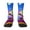 White, variant on Geometry Dash Funny Socks Men Women Adults Novelty Graphic Crew Tube Socks Crazy Design Casual Dress Socks for Sports,Running,Travel