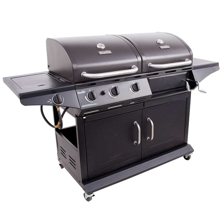 Char-Broil 1010 Deluxe LP Gas & Charcoal Cabinet Outdoor Grill 