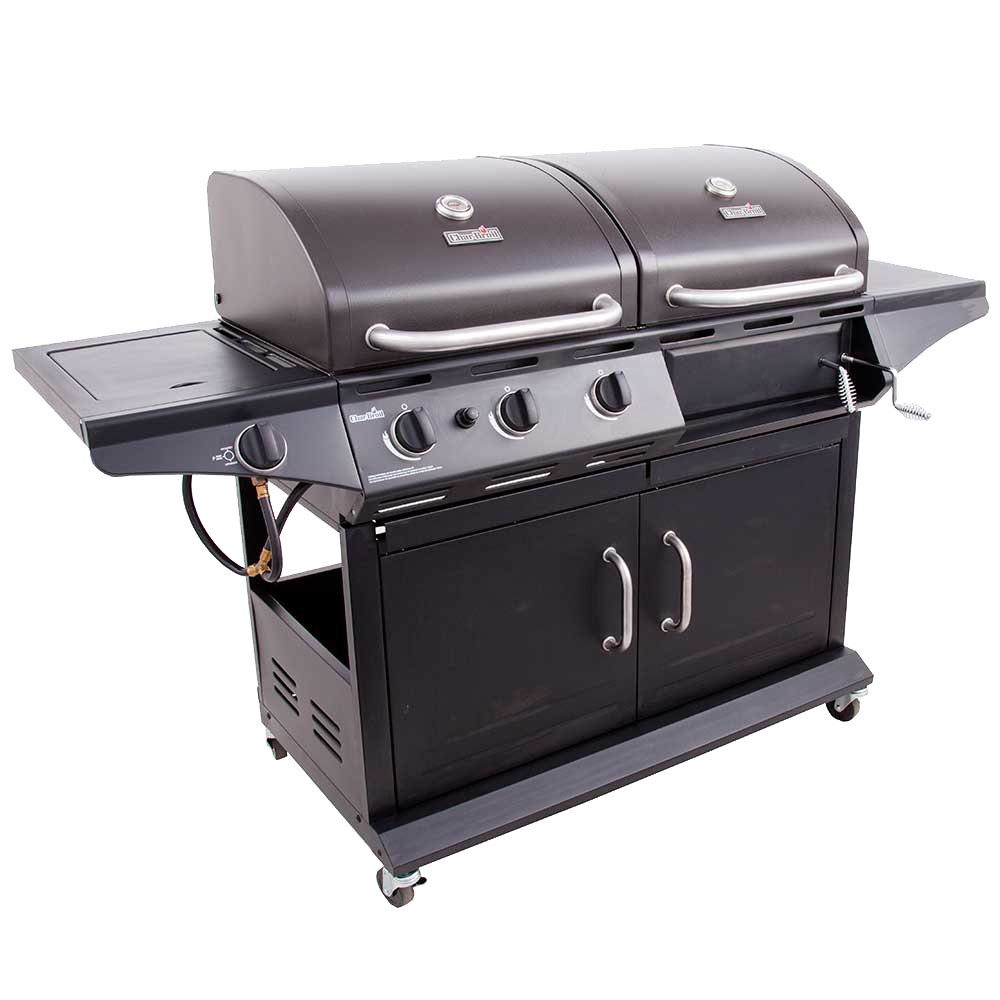 Char-Broil 1010 Deluxe LP Gas & Charcoal Cabinet Outdoor Grill - image 2 of 7
